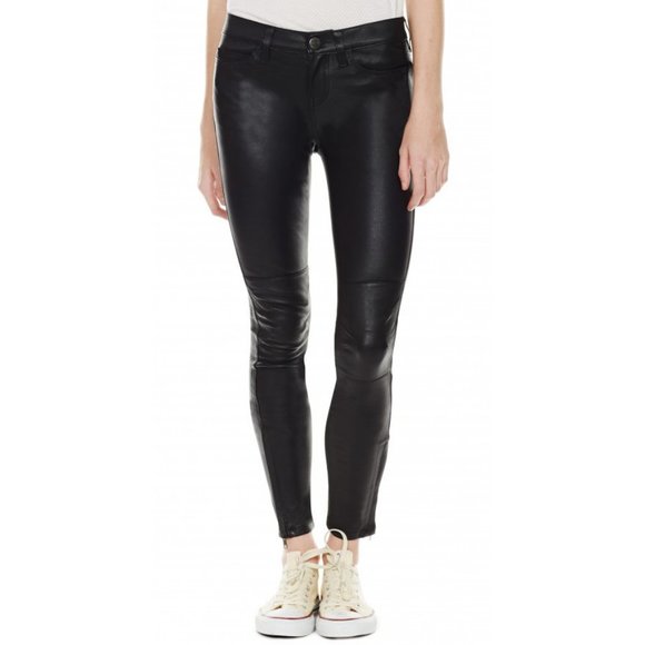 Current/Elliot Revolve black lamb leather pants - Picture 3 of 12